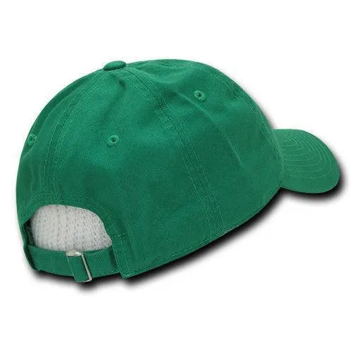 Decky Relaxed Soft Low Crown Dad Washed Cotton Polo Vintage 6 Panel Caps Hats
