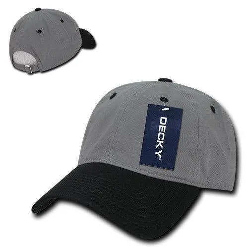 Decky Relaxed Soft Low Crown Dad Washed Cotton Polo Vintage 6 Panel Caps Hats