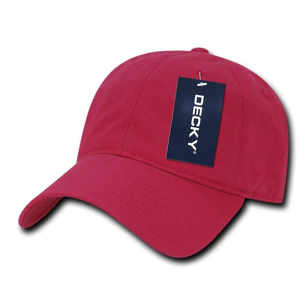 Decky Relaxed Soft Low Crown Dad Washed Cotton Polo Vintage 6 Panel Caps Hats