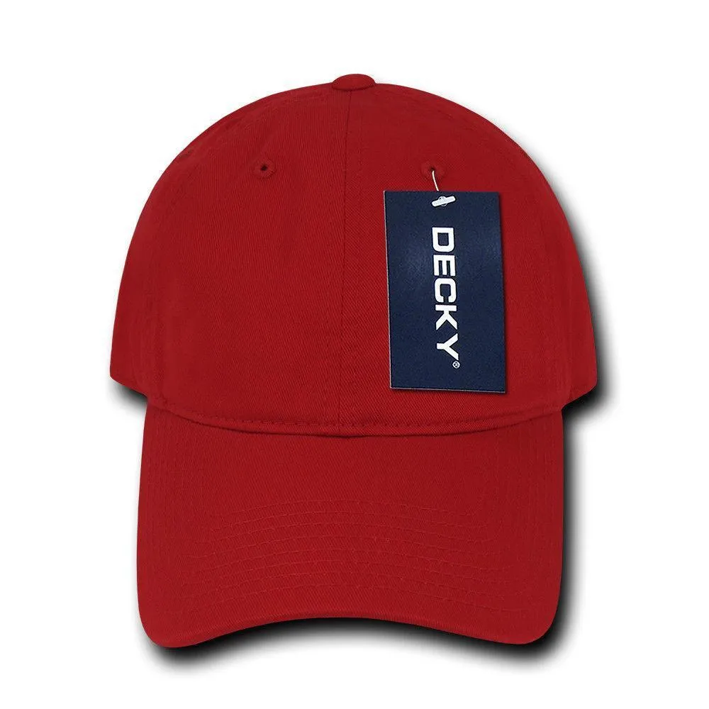 Decky Relaxed Soft Low Crown Dad Washed Cotton Polo Vintage 6 Panel Caps Hats