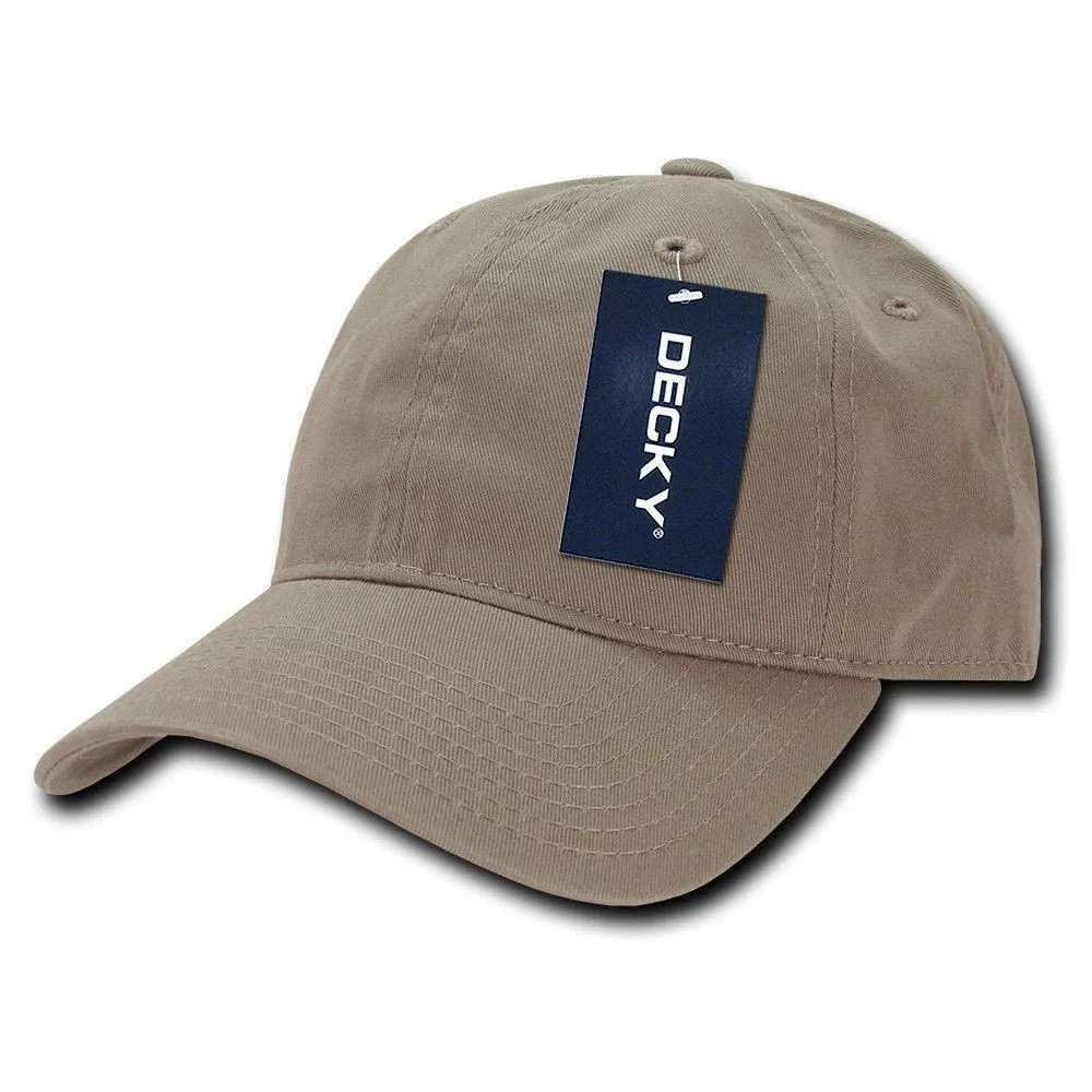 Decky Relaxed Soft Low Crown Dad Washed Cotton Polo Vintage 6 Panel Caps Hats