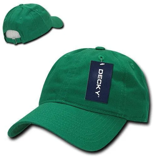 Decky Relaxed Soft Low Crown Dad Washed Cotton Polo Vintage 6 Panel Caps Hats
