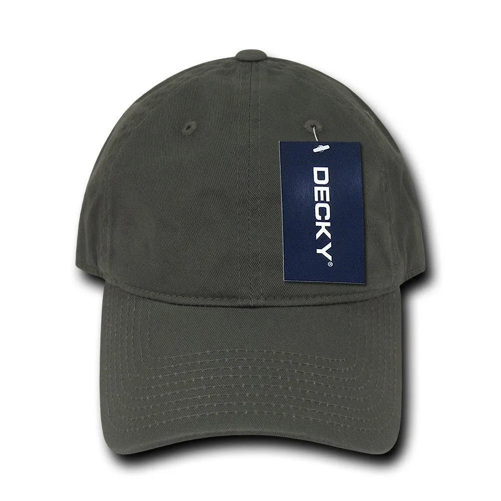 Decky Relaxed Soft Low Crown Dad Washed Cotton Polo Vintage 6 Panel Caps Hats