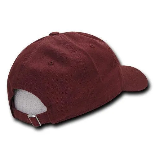 Decky Relaxed Soft Low Crown Dad Washed Cotton Polo Vintage 6 Panel Caps Hats