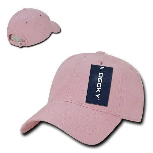 Decky Relaxed Soft Low Crown Dad Washed Cotton Polo Vintage 6 Panel Caps Hats