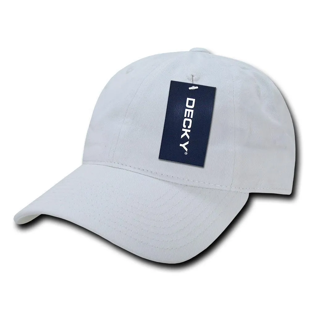 Decky Relaxed Soft Low Crown Dad Washed Cotton Polo Vintage 6 Panel Caps Hats