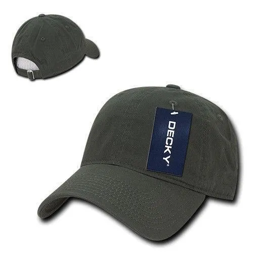 Decky Relaxed Soft Low Crown Dad Washed Cotton Polo Vintage 6 Panel Caps Hats