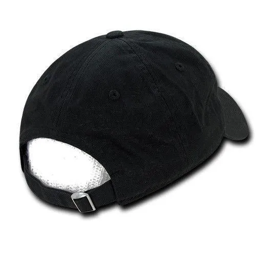 Decky Relaxed Soft Low Crown Dad Washed Cotton Polo Vintage 6 Panel Caps Hats