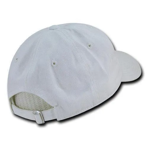 Decky Relaxed Soft Low Crown Dad Washed Cotton Polo Vintage 6 Panel Caps Hats