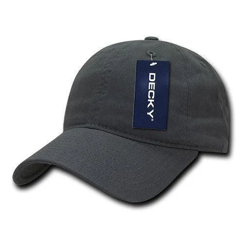 Decky Relaxed Soft Low Crown Dad Washed Cotton Polo Vintage 6 Panel Caps Hats