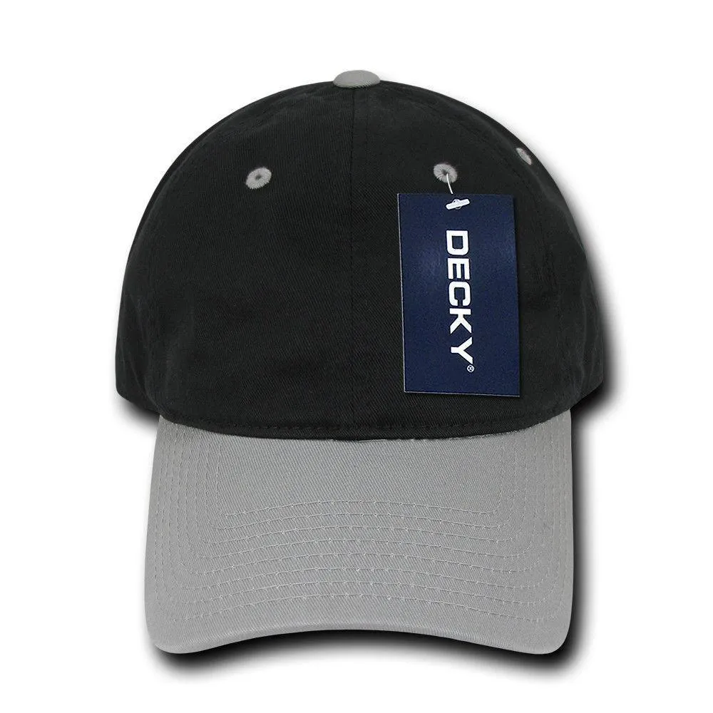 Decky Relaxed Soft Low Crown Dad Washed Cotton Polo Vintage 6 Panel Caps Hats