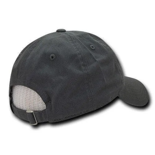 Decky Relaxed Soft Low Crown Dad Washed Cotton Polo Vintage 6 Panel Caps Hats