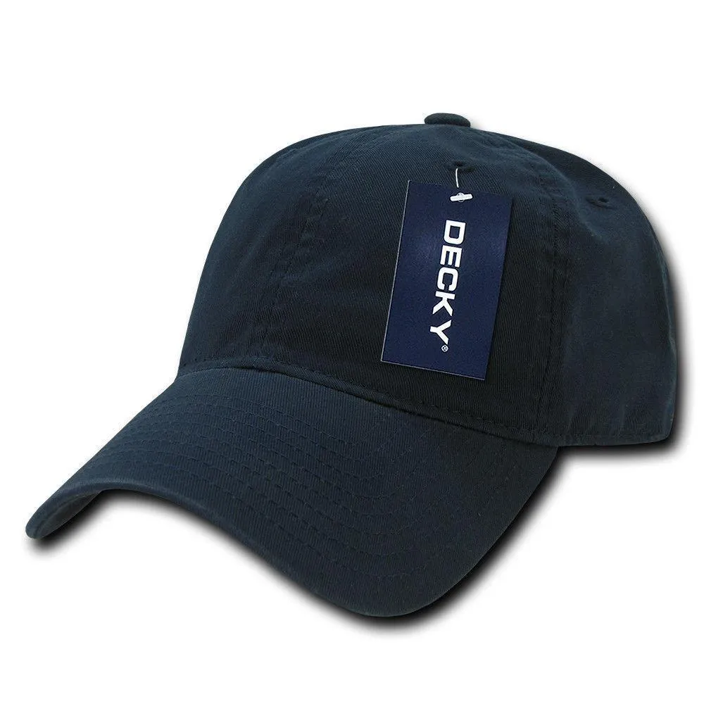 Decky Relaxed Soft Low Crown Dad Washed Cotton Polo Vintage 6 Panel Caps Hats