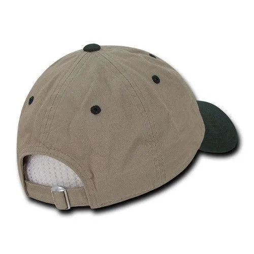 Decky Relaxed Soft Low Crown Dad Washed Cotton Polo Vintage 6 Panel Caps Hats