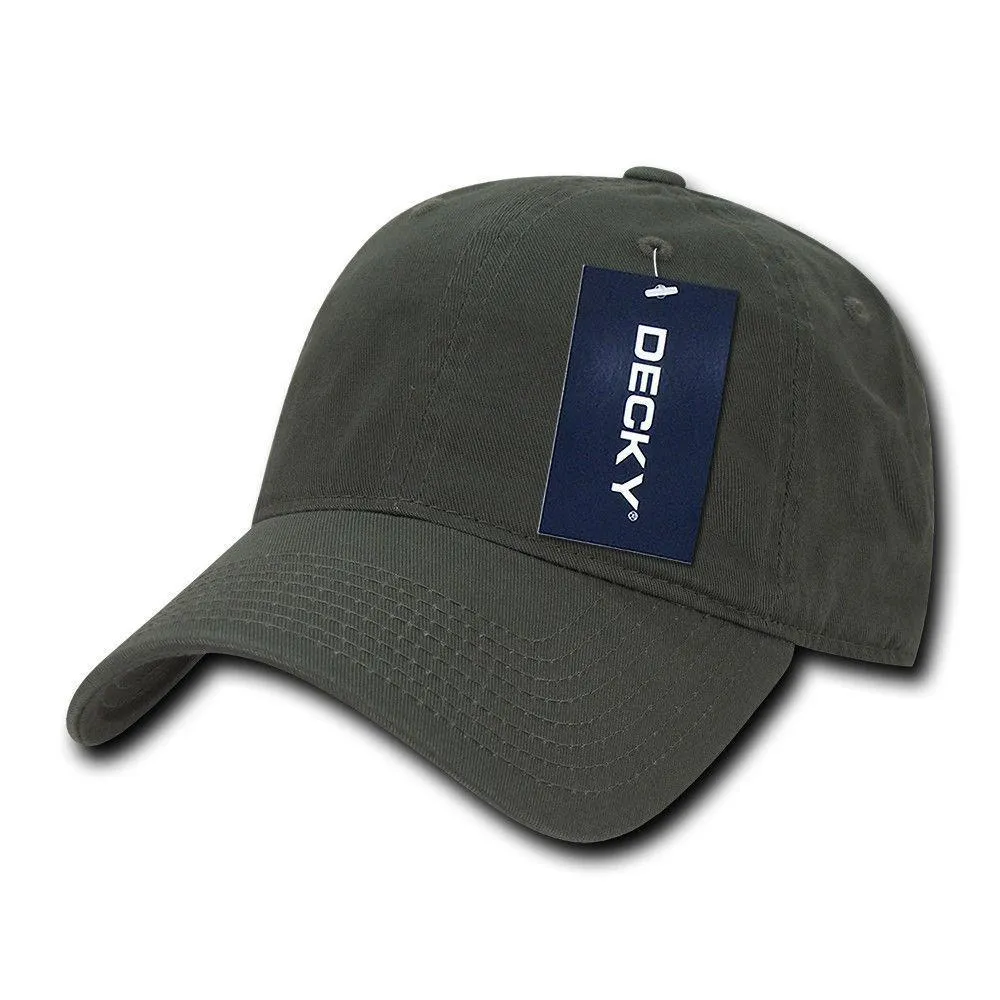 Decky Relaxed Soft Low Crown Dad Washed Cotton Polo Vintage 6 Panel Caps Hats