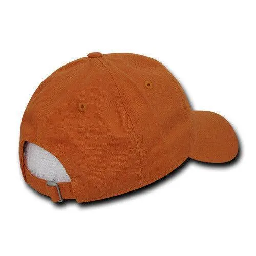 Decky Relaxed Soft Low Crown Dad Washed Cotton Polo Vintage 6 Panel Caps Hats