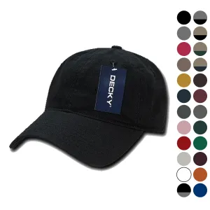 Decky Relaxed Soft Low Crown Dad Washed Cotton Polo Vintage 6 Panel Caps Hats