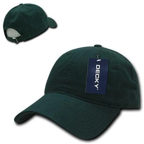 Decky Relaxed Soft Low Crown Dad Washed Cotton Polo Vintage 6 Panel Caps Hats