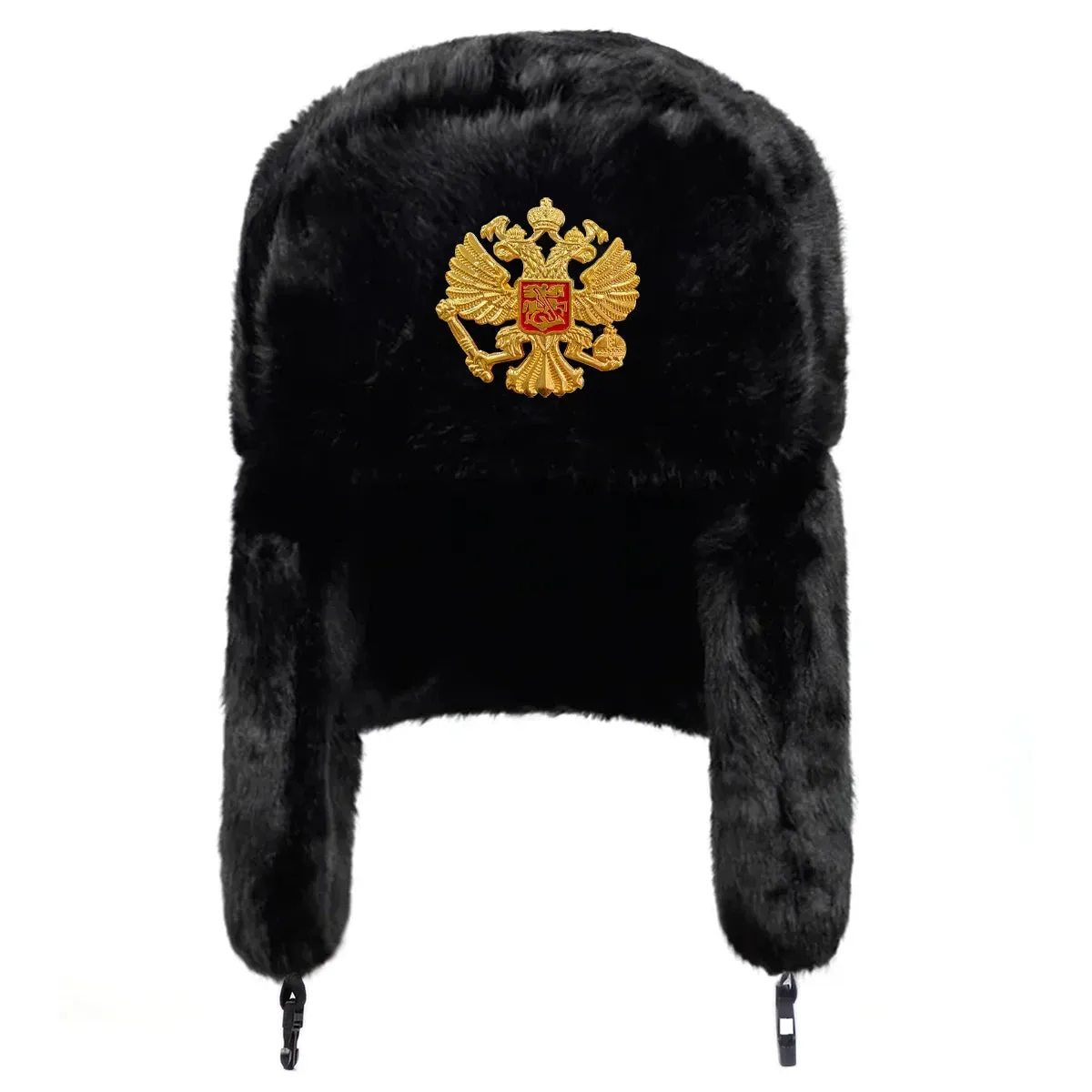 Double Headed Eagle Winter Ski Hat Unisex Earflap Bomber Hat For Outdoor Snow Activities