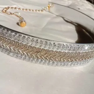 Fashionable Embellished Modern Plastic Belt For Women