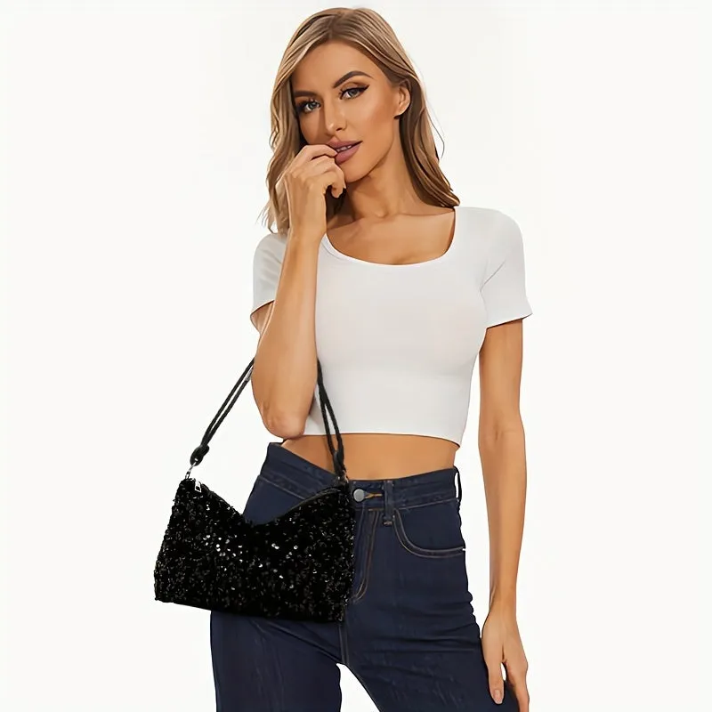 Glamorous Sequin Evening Bag  Perfect for Special Occasions