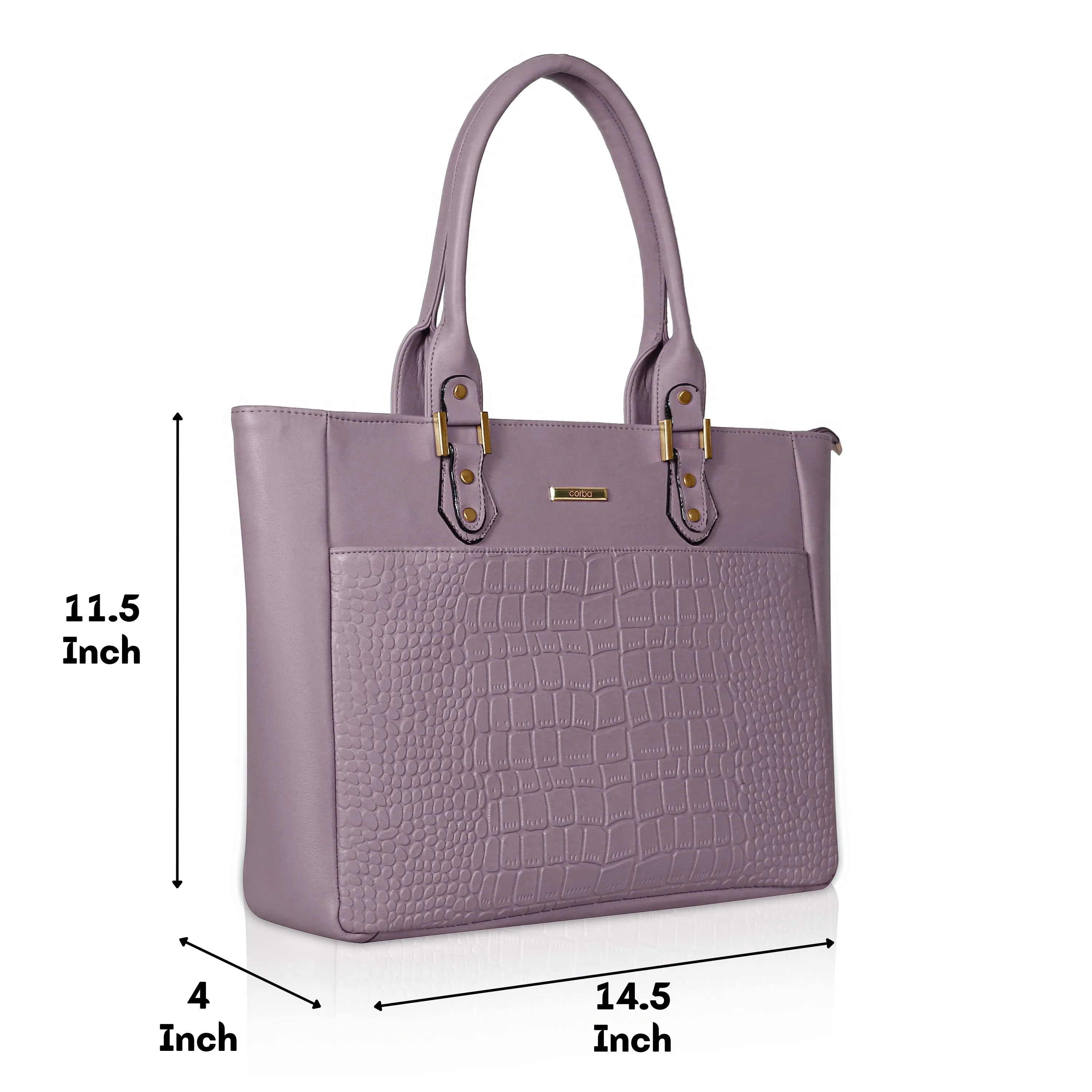 HandBag with Laptop case Light Pink