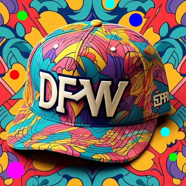HATS-Streetwear-Cityscape.7: DFW-Dallas Fort-Worth-Abstract Colors