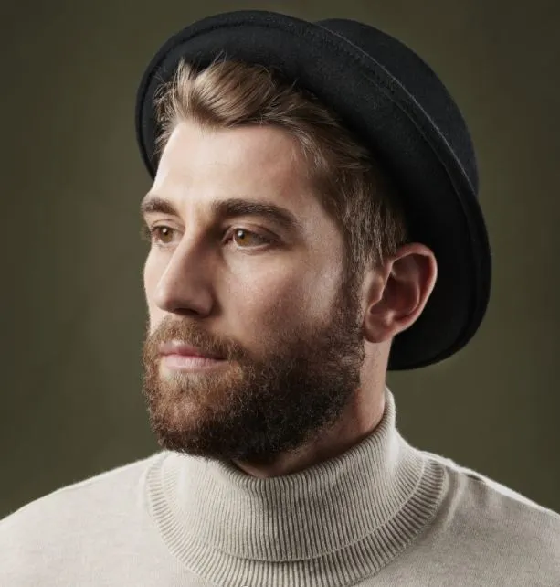 Hills Hats - Black Felt Pork Pie