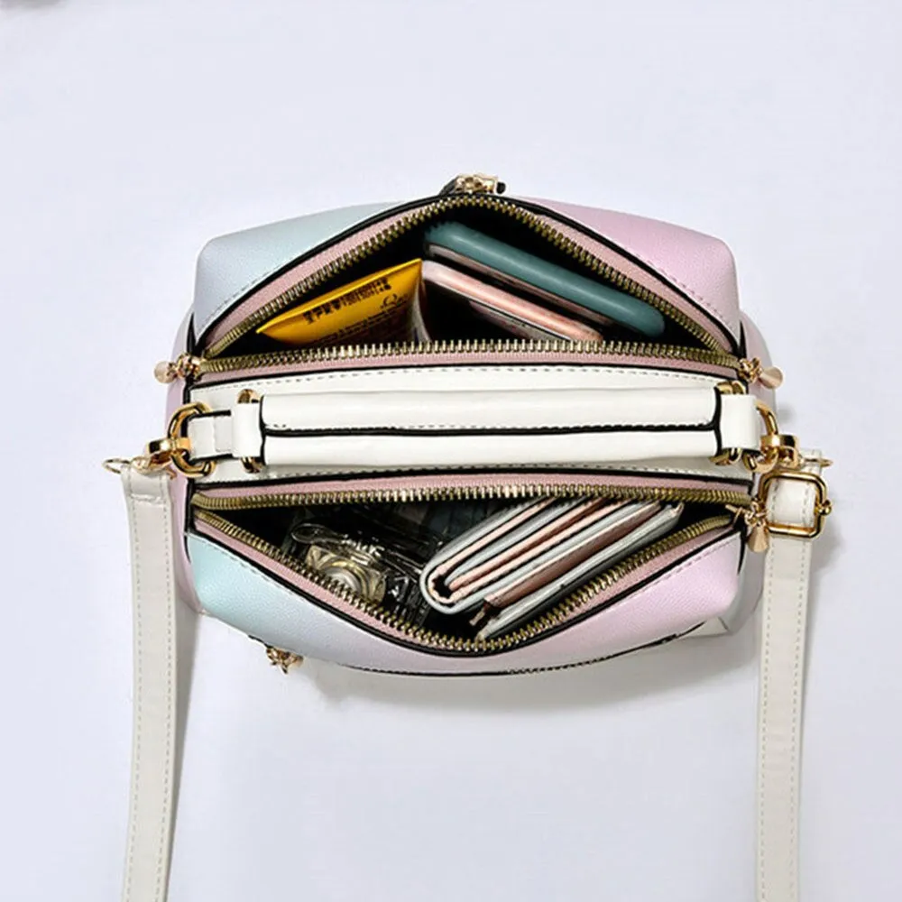 Ice Cream Texture One-Shoulder Messenger Bag