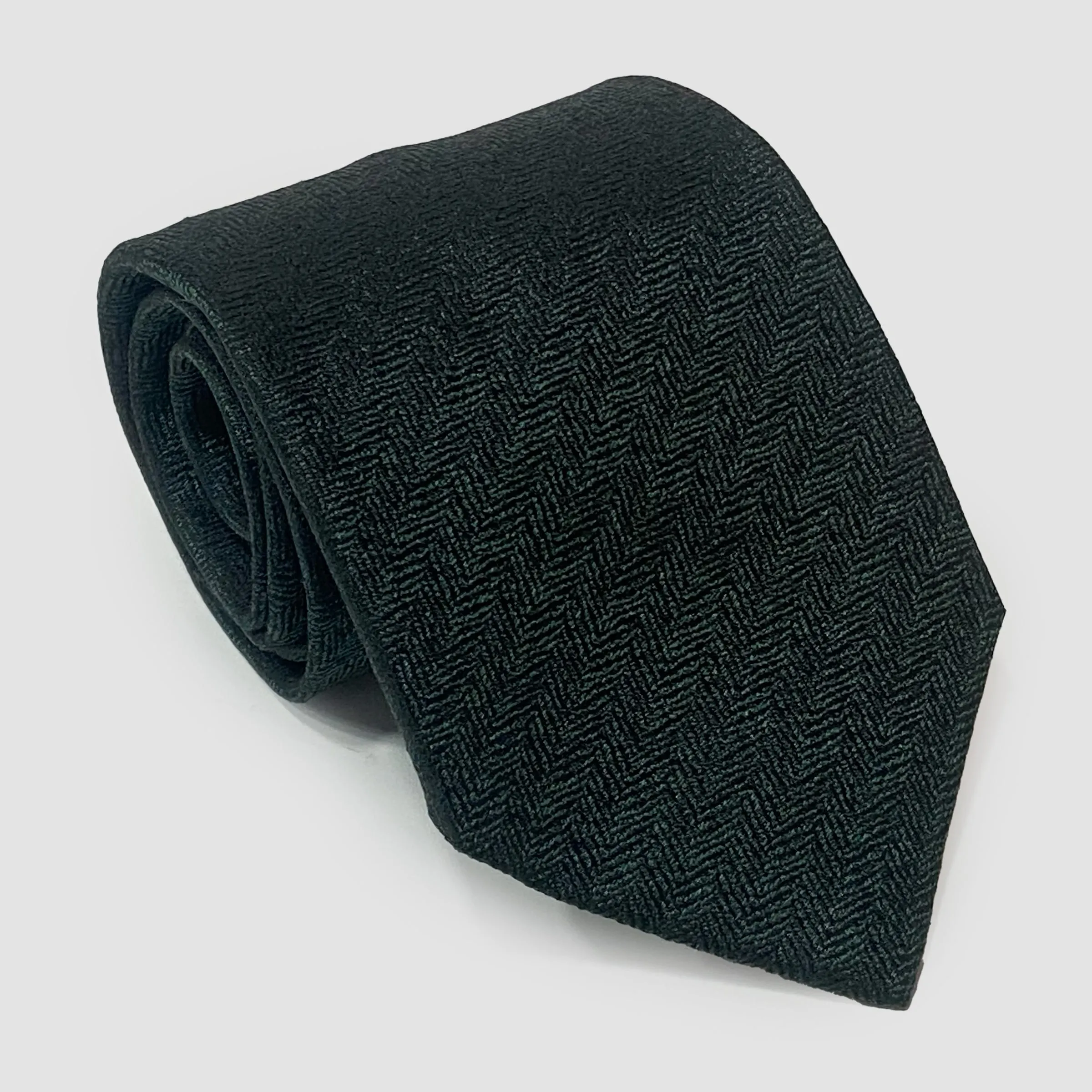 ISAIA tie- Dark Green