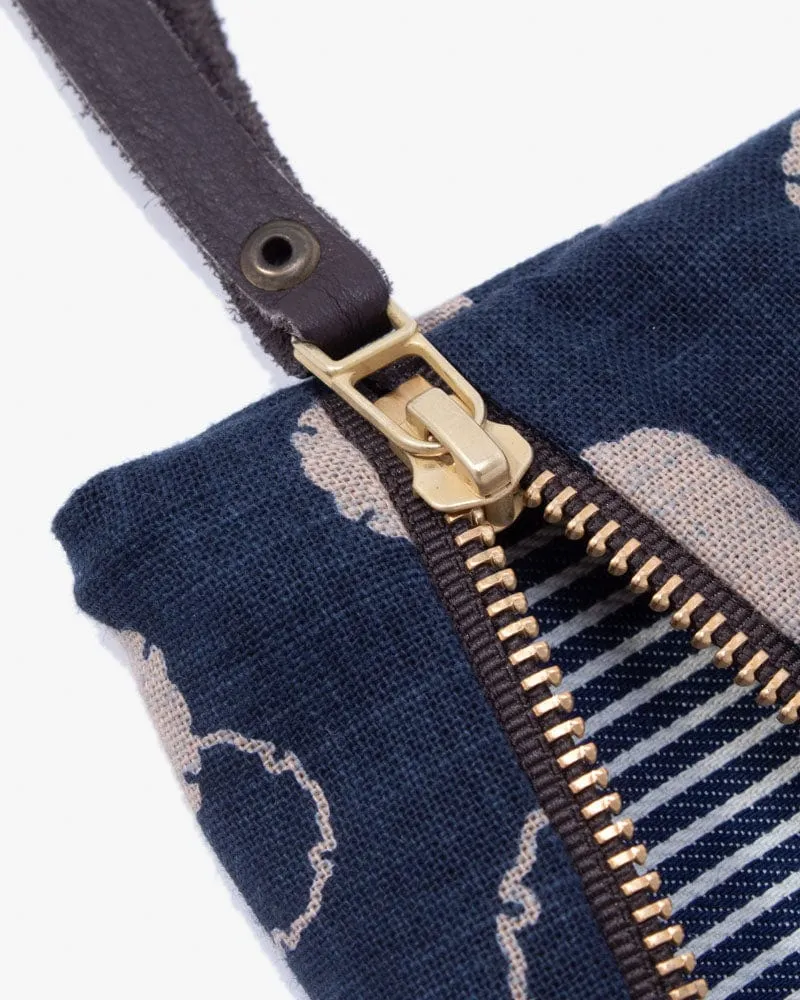 Kiriko Original Flat Zipper Pouch, Medium, Yukiwa