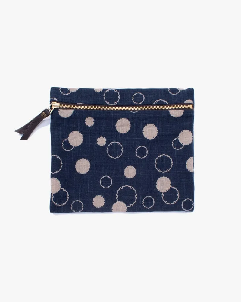Kiriko Original Flat Zipper Pouch, Medium, Yukiwa