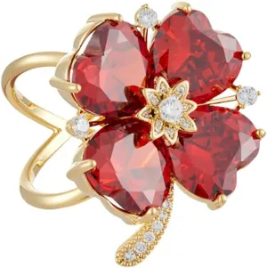Kokoma Four Leaf Clover Scarf Clip for Women Red Crystal Rhinestone Shawl Clips Scarves Ring Buckle Shawl Brooch Statement Finger Rings Elegant Accessory Kokoma Four Leaf Clover Scarf Clip for Women Red Crystal Rhinestone Shawl Clips Scarves Ring Buckle Shawl Brooch Statement Finger Rings Elegant Accessory