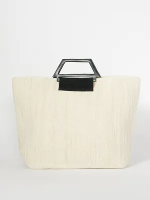 Large Cotton Weaved Tote Bag Natural