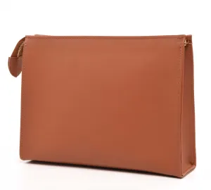 Leather Toiletry Pouch 26 - Brown