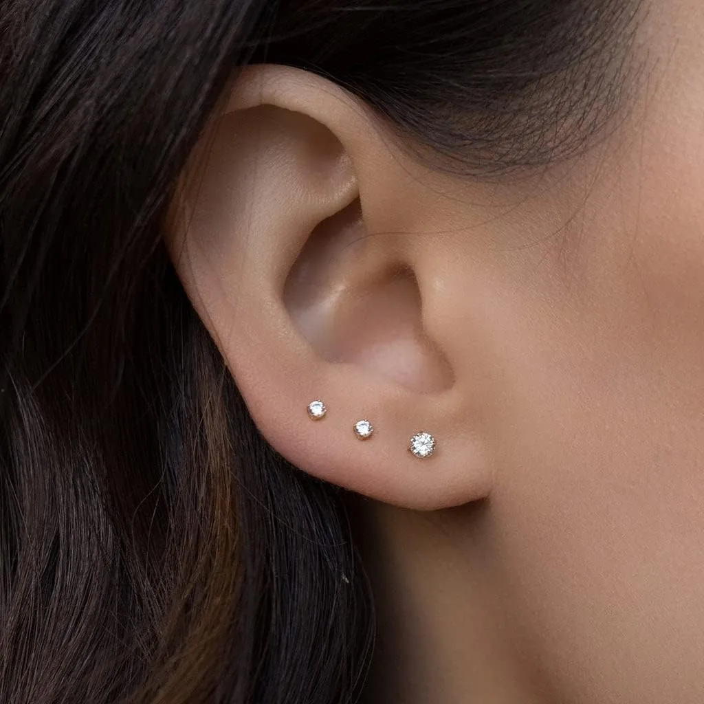 Longita Threadless Nose Stud 20g Flat Back Gold Cartilage Earring Silver Helix Earrings 20 Gauge Push in With Backs Nose Rings Hoops Piercing Taper