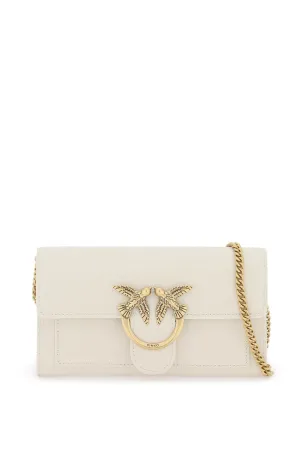 Love Birds Diamond-Cut Leather Crossbody
