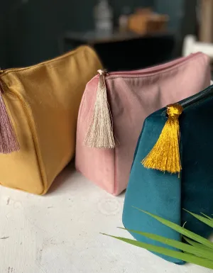 Luxurious Monogrammed Wash Bag in Three Colours