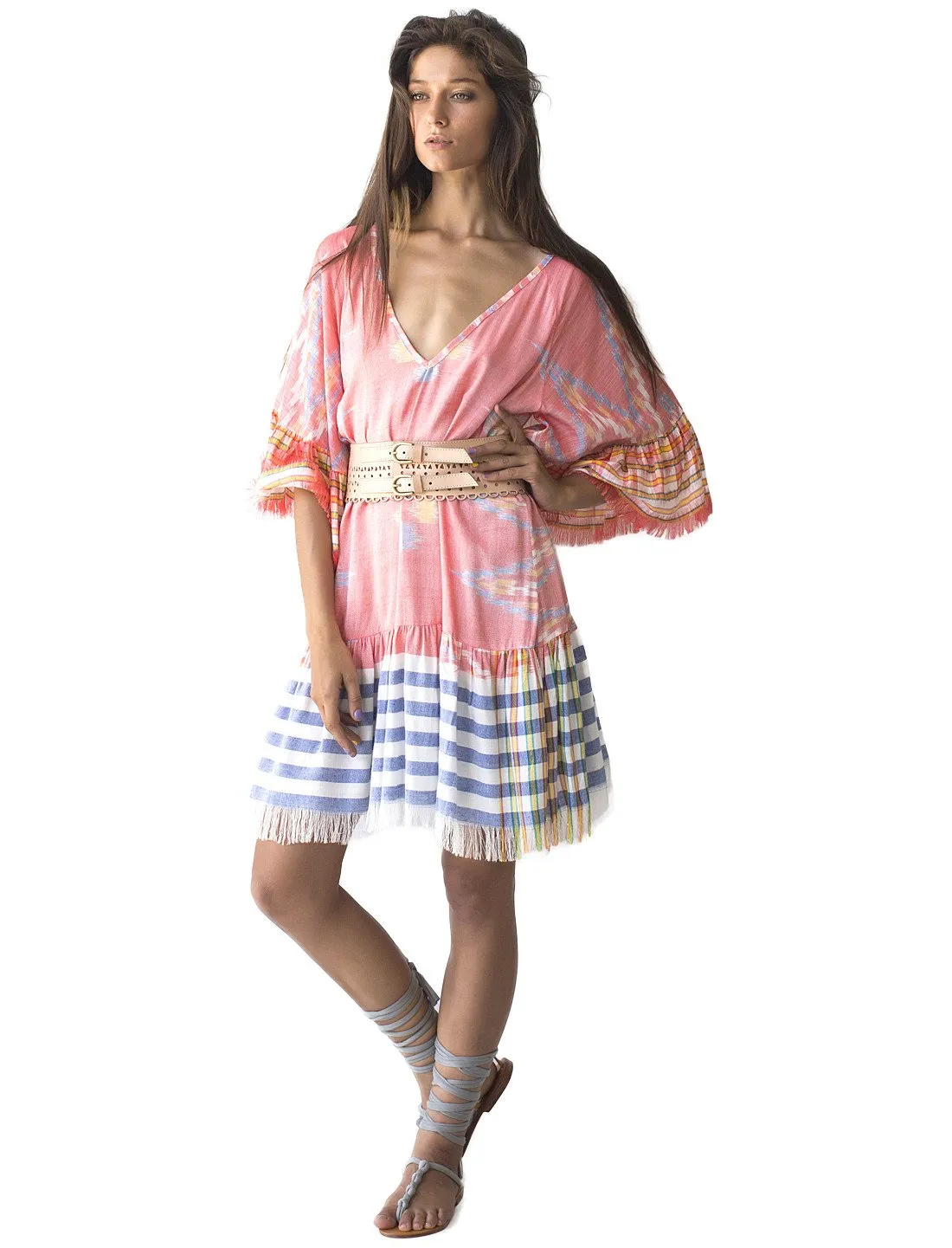MARGARITA SHORT IKAT DRESS
