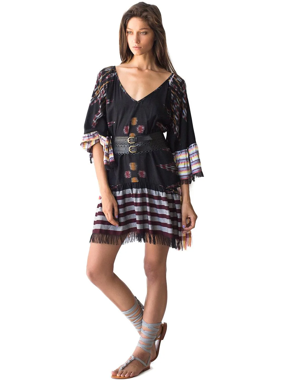 MARGARITA SHORT IKAT DRESS