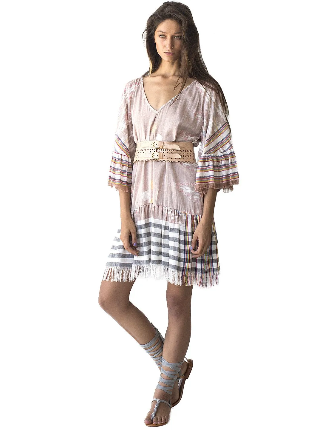 MARGARITA SHORT IKAT DRESS