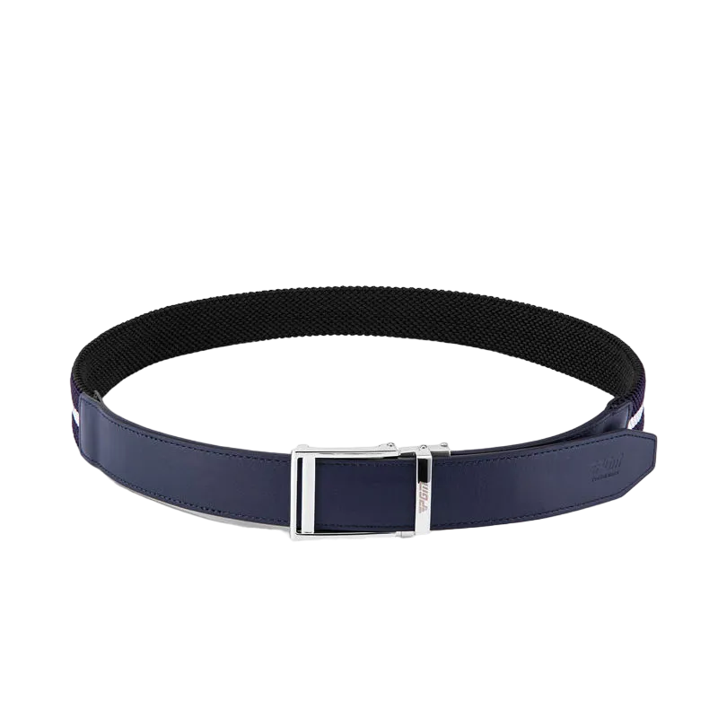 Men's casual stretch woven hide performance golf belts