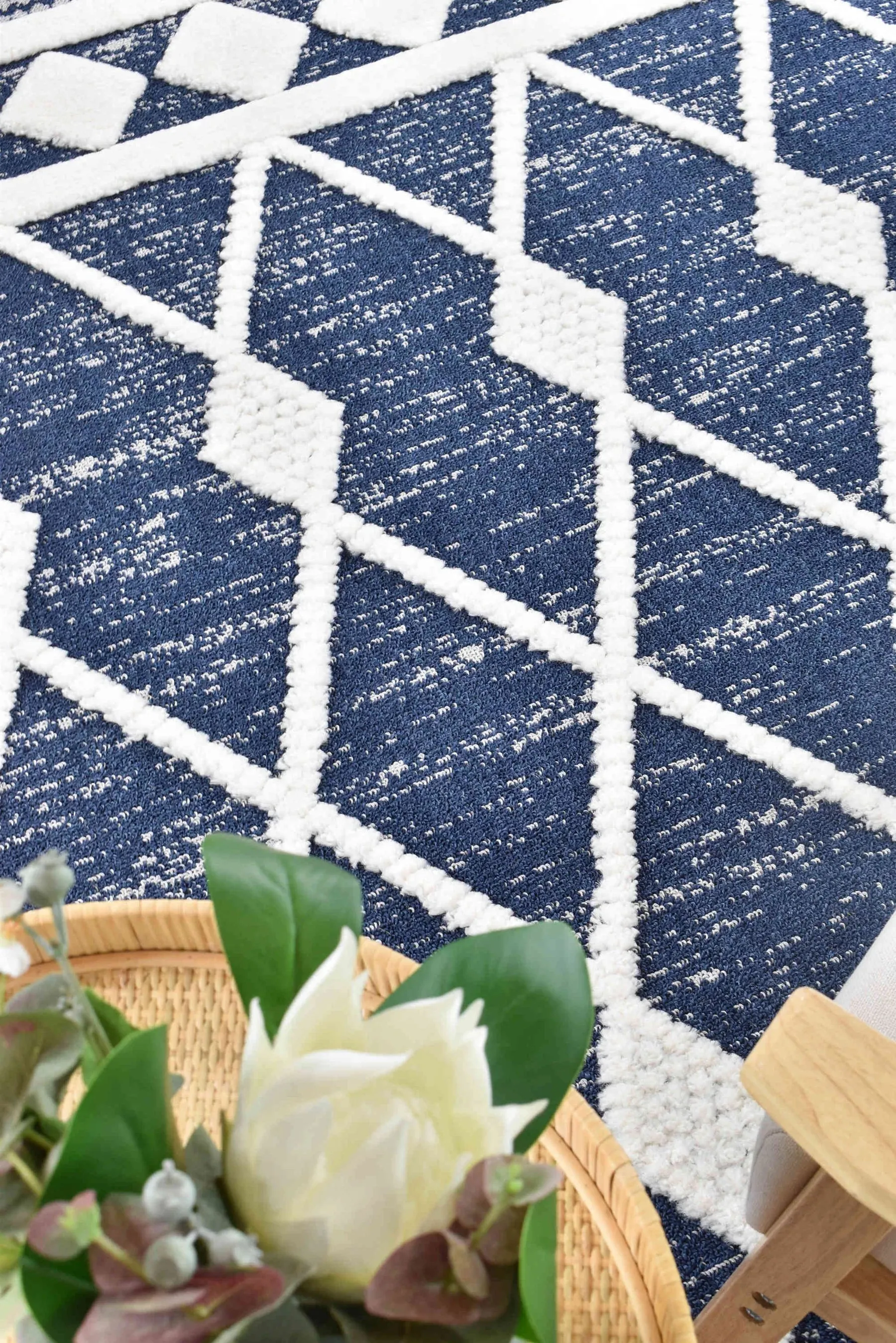 Mia B0370A Navy Rug by Austex