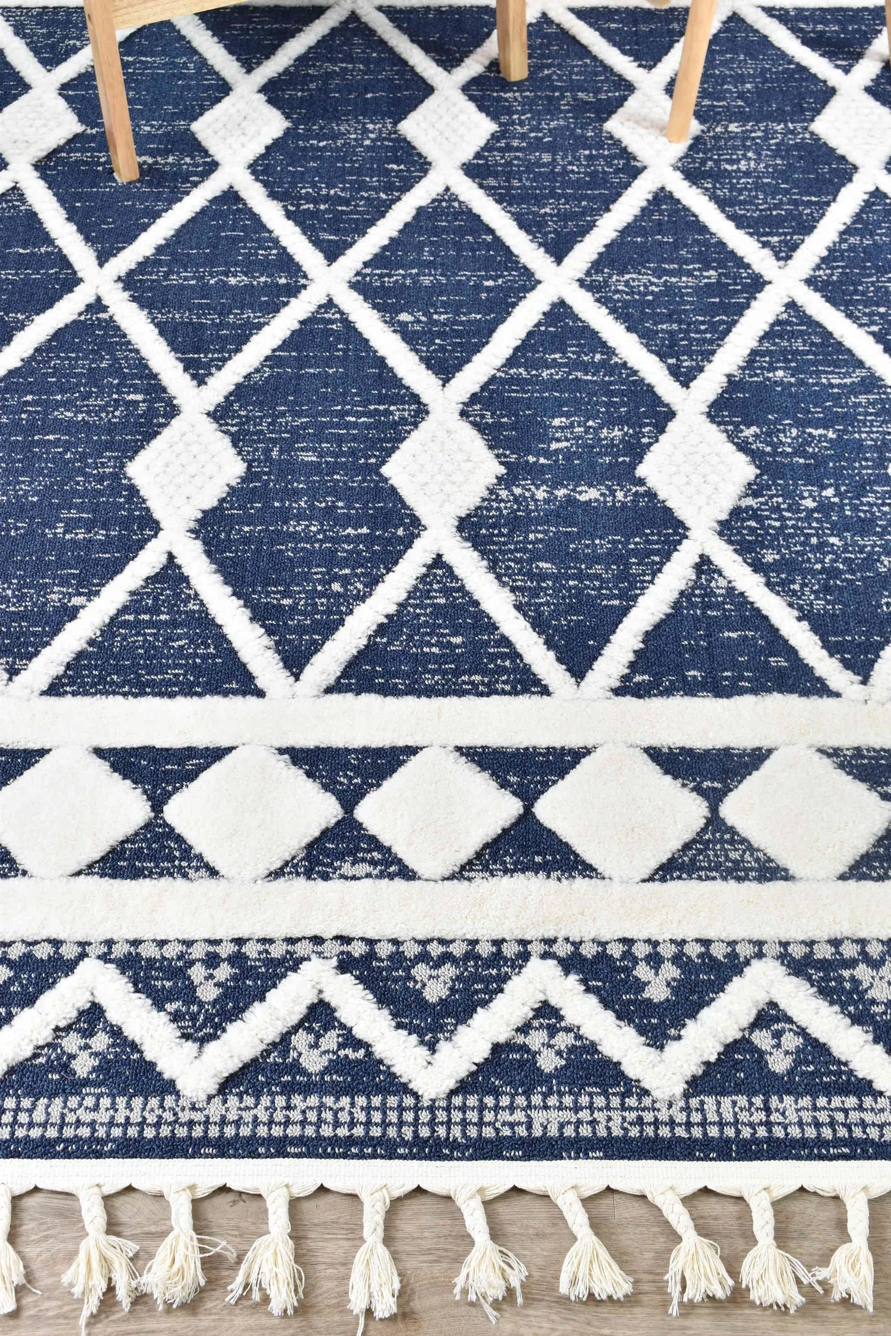 Mia B0370A Navy Rug by Austex
