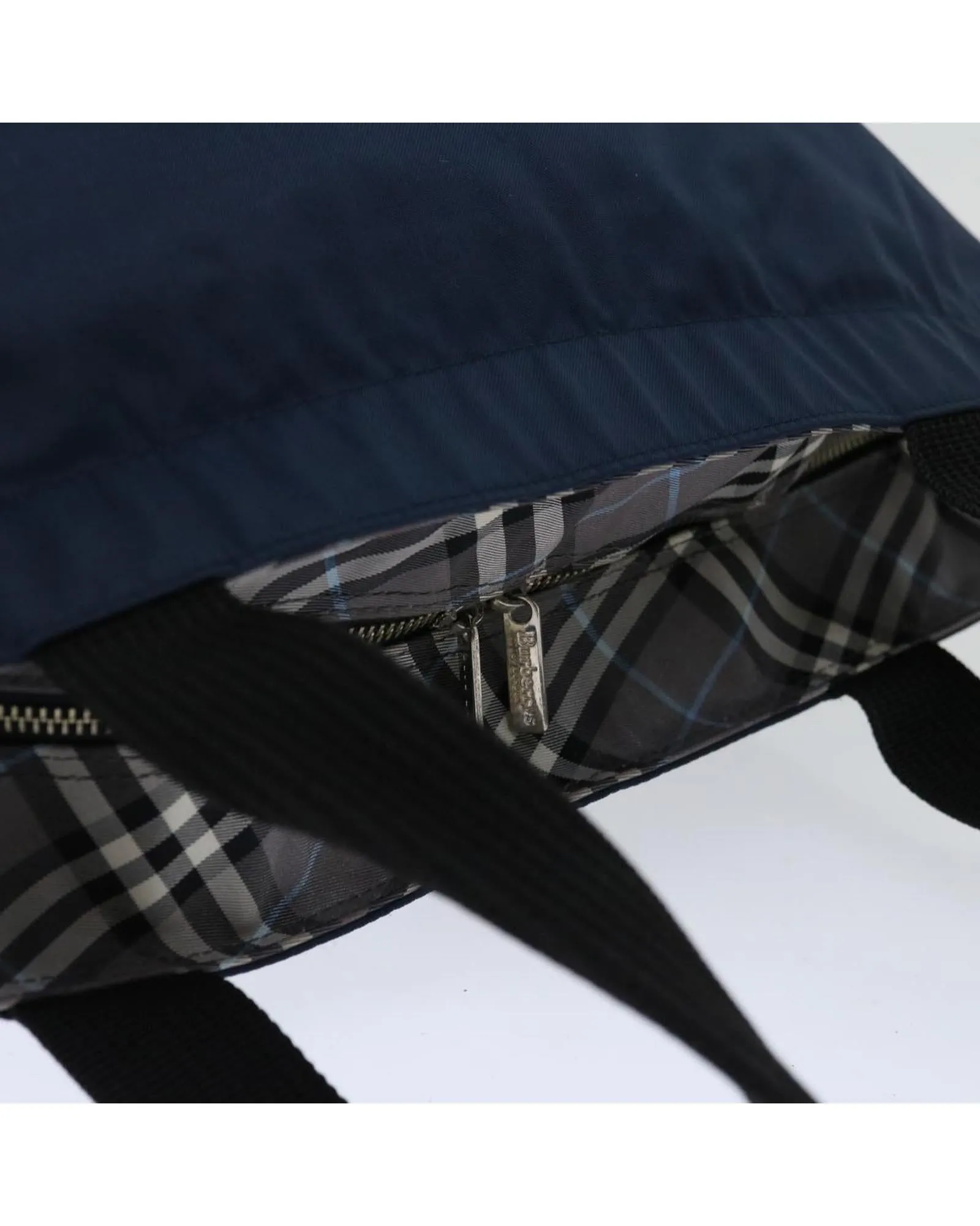 Navy Blue Nylon Hand Bag by Burberrys Blue Label