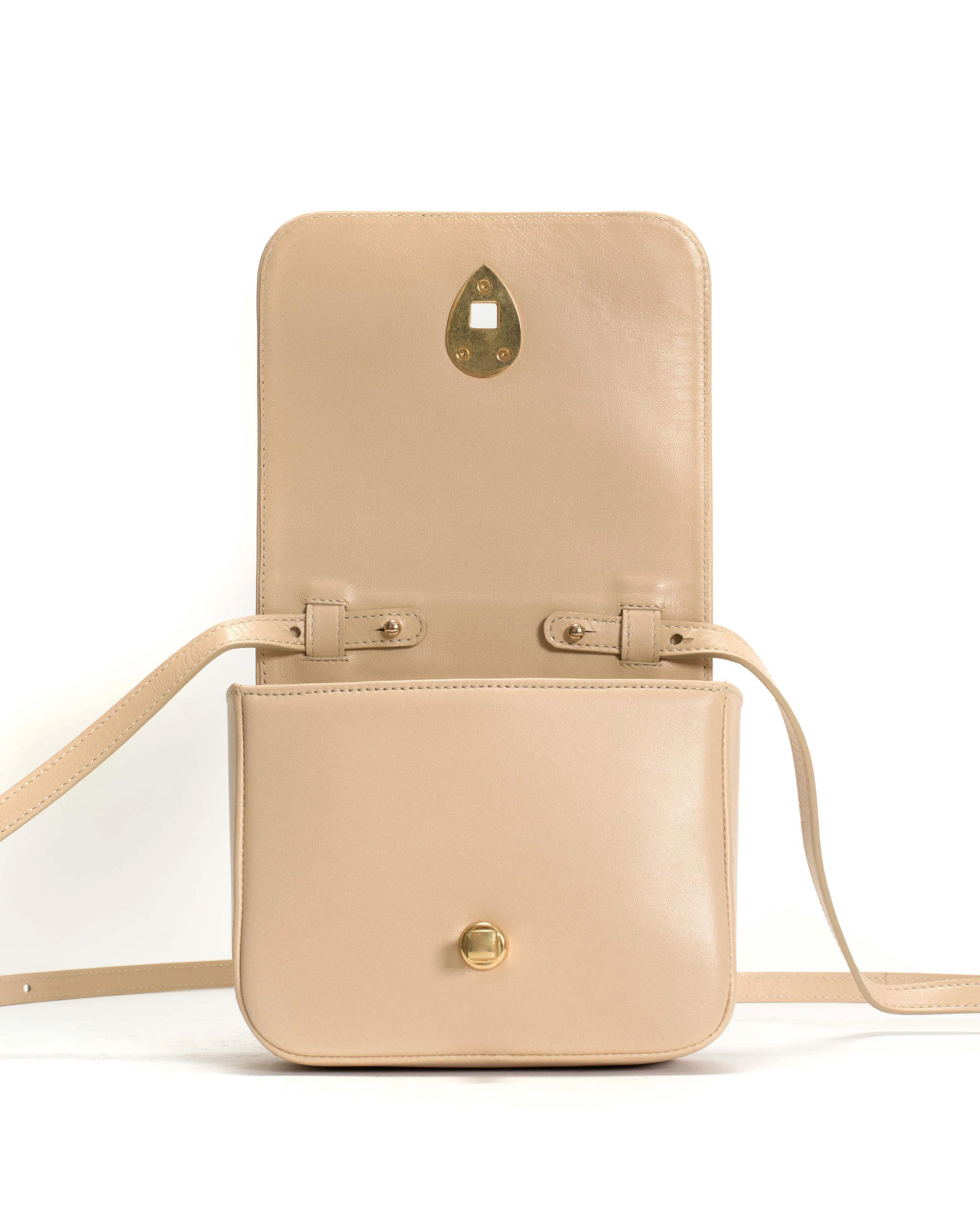 Nielle petite crossover bag Shiny lamb Vanilla cream