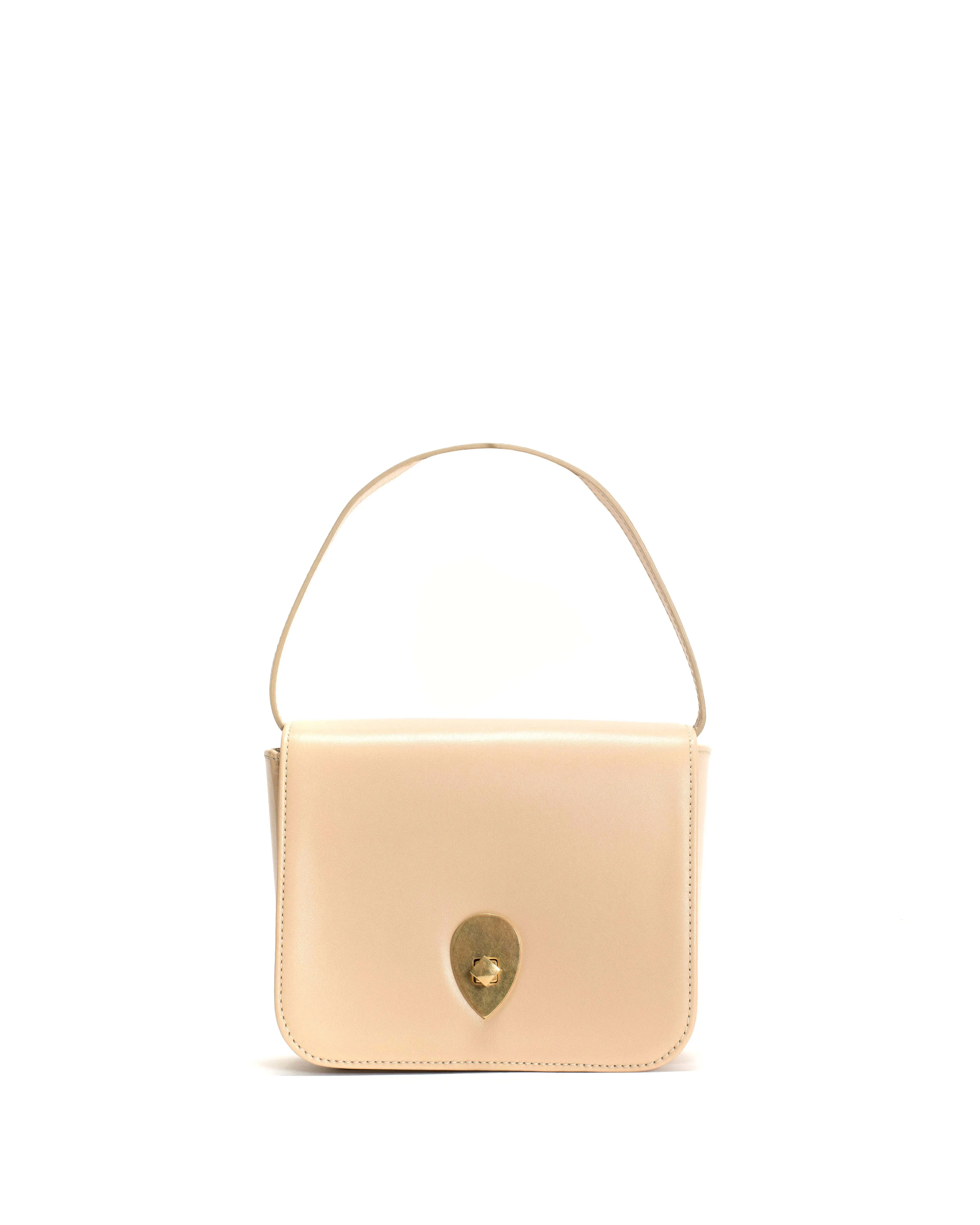 Nielle petite crossover bag Shiny lamb Vanilla cream