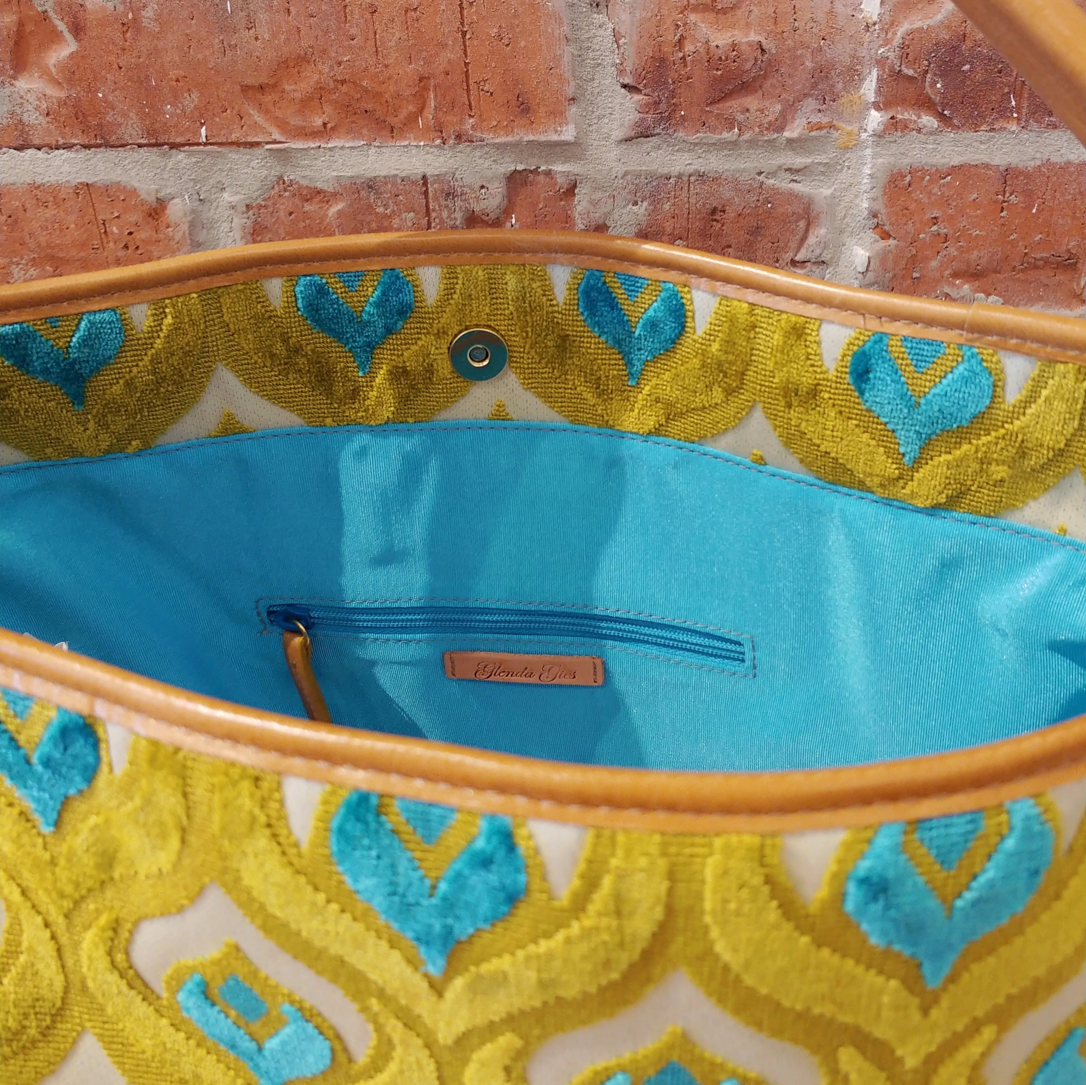 Olivia Handbag - Peacock Feather