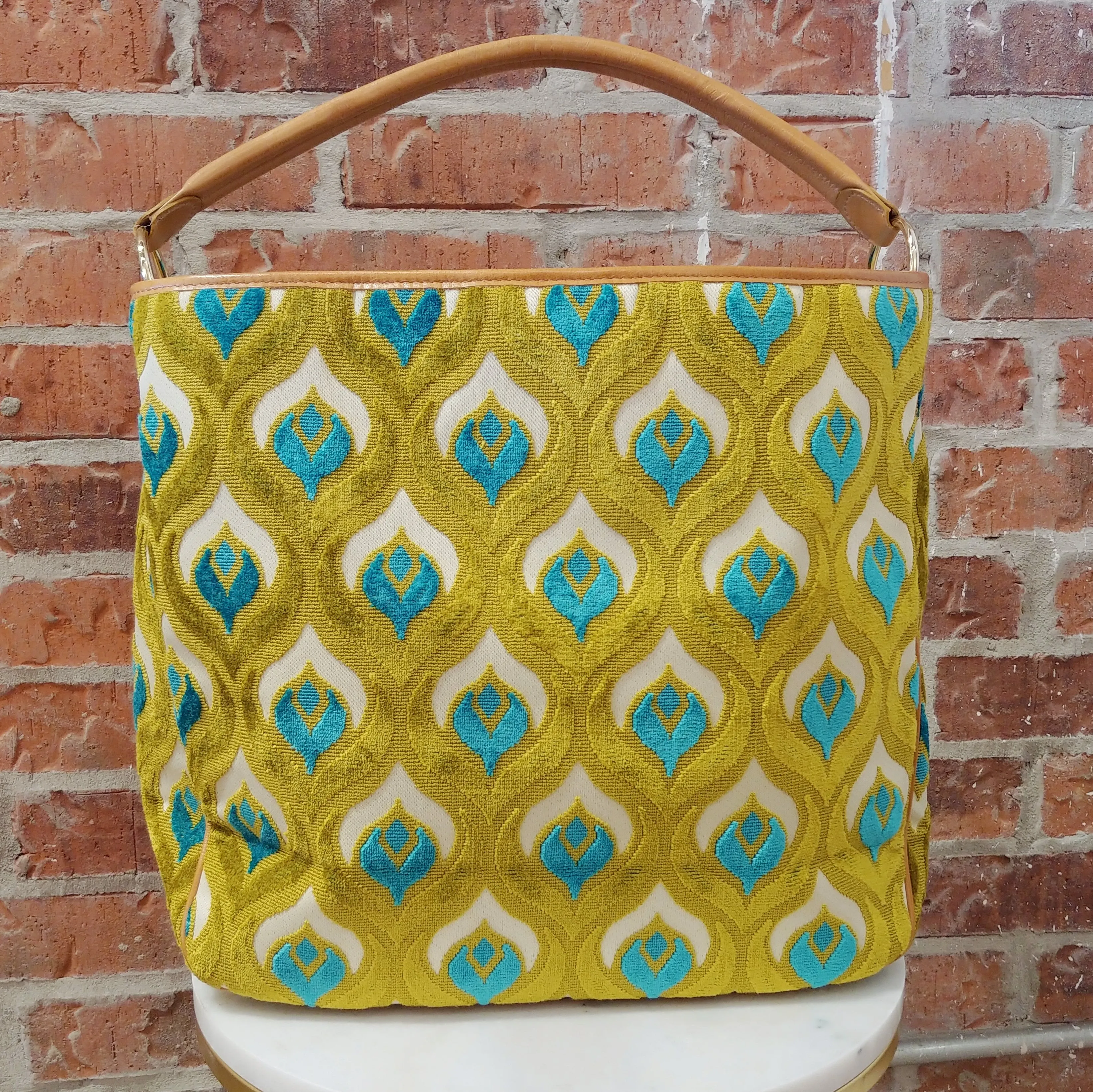 Olivia Handbag - Peacock Feather