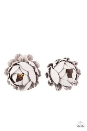 Paparazzi Hair Accessories ~ Just BUD Out! - Silver